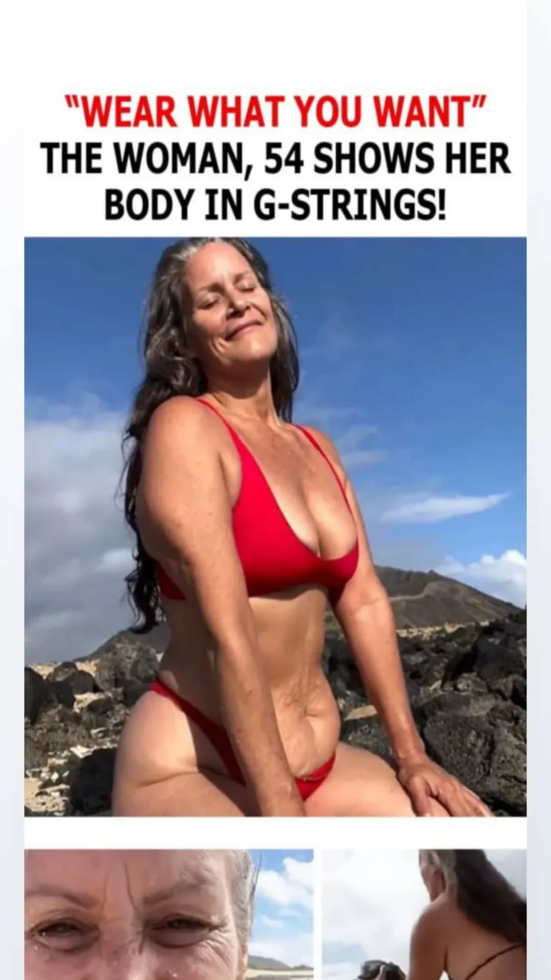 Wear What You Want”: The Woman, 54, Is Criticized For Showing Off Her Body In G-Strings!